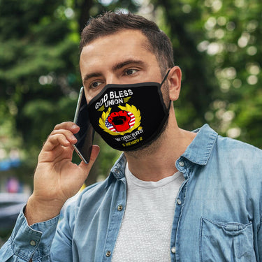 Personalized Dog Mask Gift Idea - God Bless Workers Union For Dog Lovers - Cloth Mask